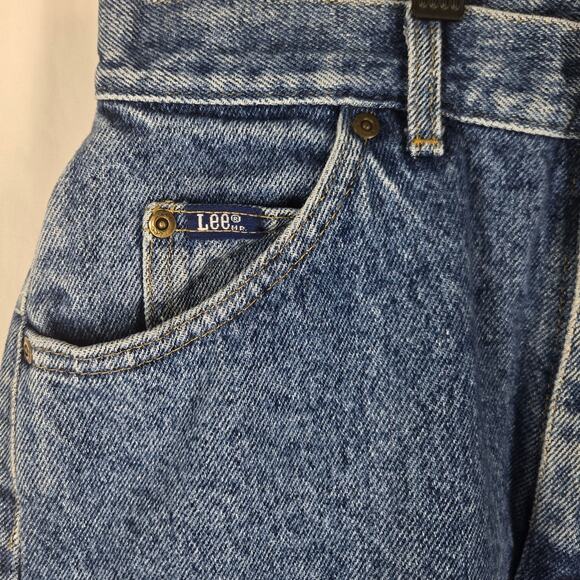 LEE VINTAGE WOMEN'S BLUE TAPERED RELAXED JEANS – SIZE 12 LONG (29.5" W x 33" I) - Picture 10 of 15
